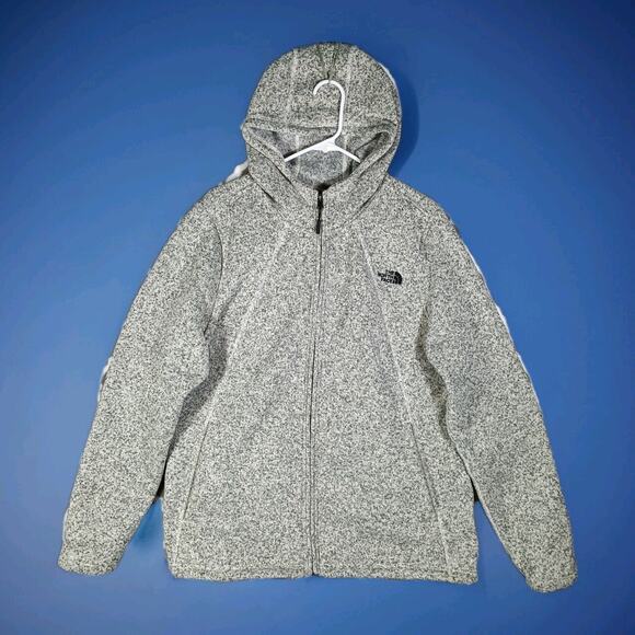 The North Face Tops - The North Face Hoodie Jacket Women Extra Large Gray Mezzaluna Speckled